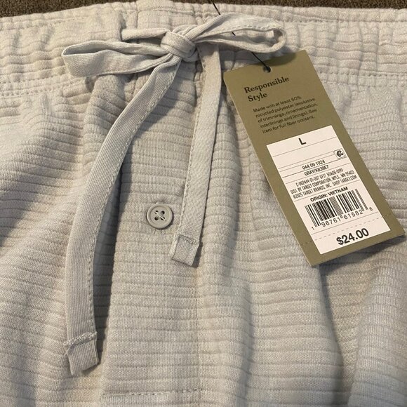 Goodfellow & Co ~ Men's Elevated Knit Pajama Pants ~ Light Gray ~ Large ~ NWT - Picture 1 of 4